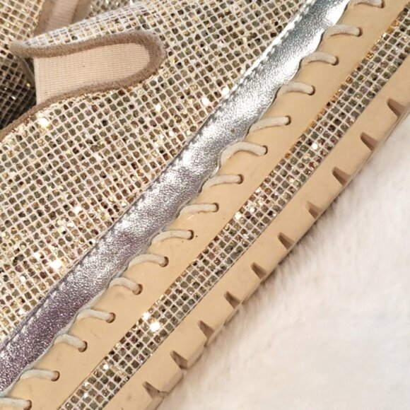 JOLIMALL Gliter Platform Slip On Loafer/Sneaker - Picture 6 of 13